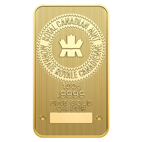 100 gram Gold Bar | Royal Canadian Mint