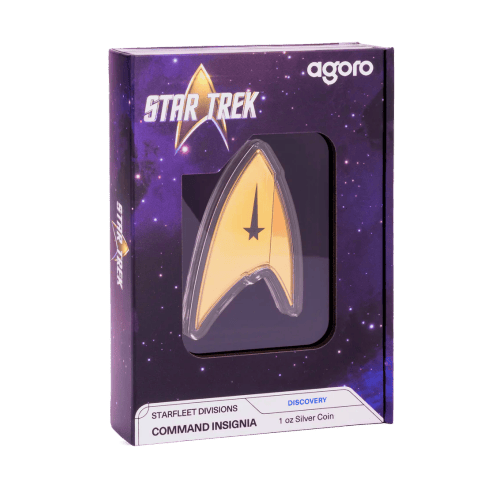 1 oz 2024 Star Trek: Starfleet Divisions Command Insignia Silver Coin | Agoro by New Zealand Mint