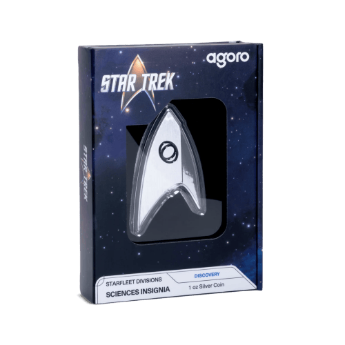 1 oz 2024 Star Trek: Starfleet Divisions Sciences Insignia Silver Coin | Agoro by New Zealand Mint