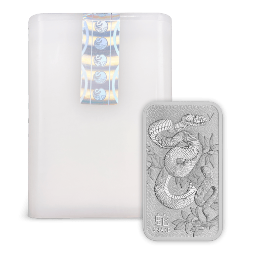 Tube of 20 x 1 oz 2025 Lunar Year of the Snake Silver Bar | Perth Mint