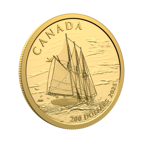 1/2 oz 2025 Tall Ships: Three-Masted Schooner Gold Coin | Royal Canadian Mint