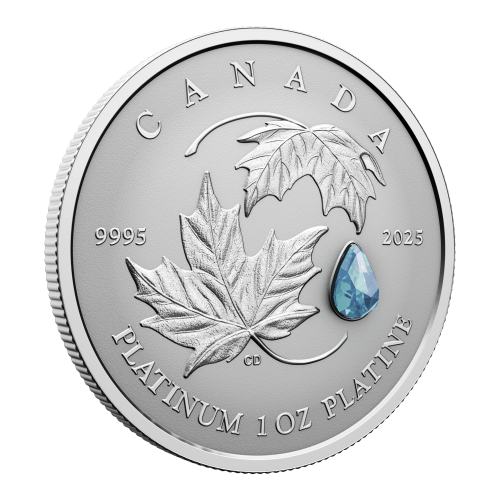 1 oz 2025 Maple Leaf Forever Platinum Coin | Royal Canadian Mint
