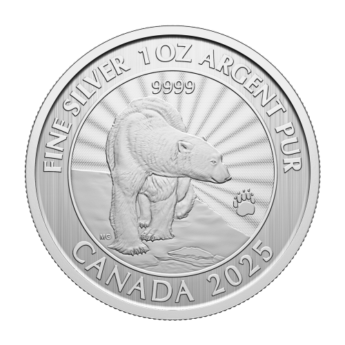 1 oz 2025 The Majestic Polar Bears First Strike Silver Coin | Royal Canadian Mint
