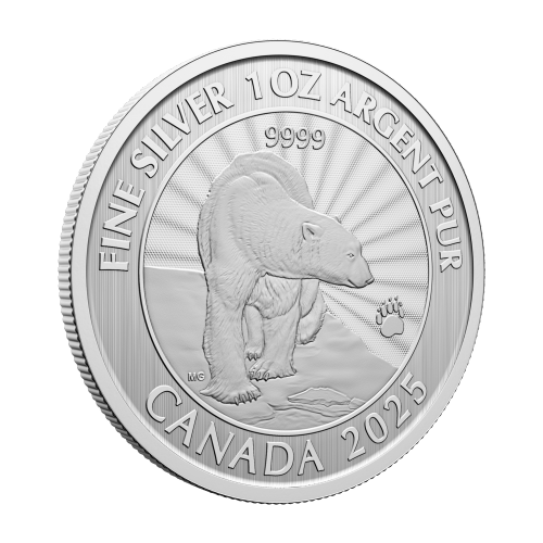1 oz 2025 The Majestic Polar Bears First Strike Silver Coin | Royal Canadian Mint