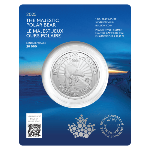 1 oz 2025 The Majestic Polar Bears Silver Coin | Royal Canadian Mint