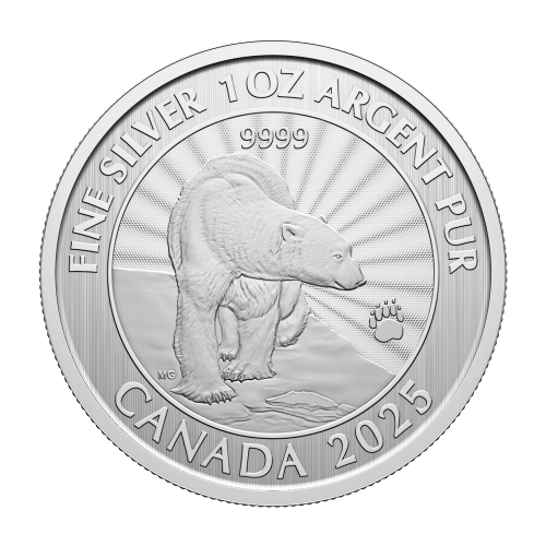 1 oz 2025 The Majestic Polar Bears Silver Coin | Royal Canadian Mint