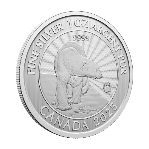 1 oz 2025 The Majestic Polar Bears Silver Coin | Royal Canadian Mint