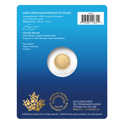 1/10 oz 2025 The Majestic Polar Bears Gold Coin | Royal Canadian Mint