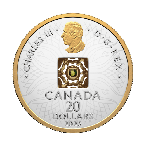 2025 Dancing Ammolite Elements of Nature: Earth Silver Coin | Royal Canadian Mint