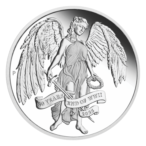 1 oz 2025 80th Anniversary of the End of World War II: Winged Victory Proof Silver Coin | Perth Mint