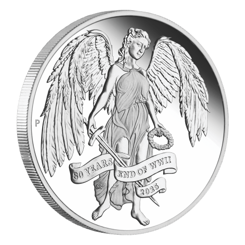 1 oz 2025 80th Anniversary of the End of World War II: Winged Victory Proof Silver Coin | Perth Mint
