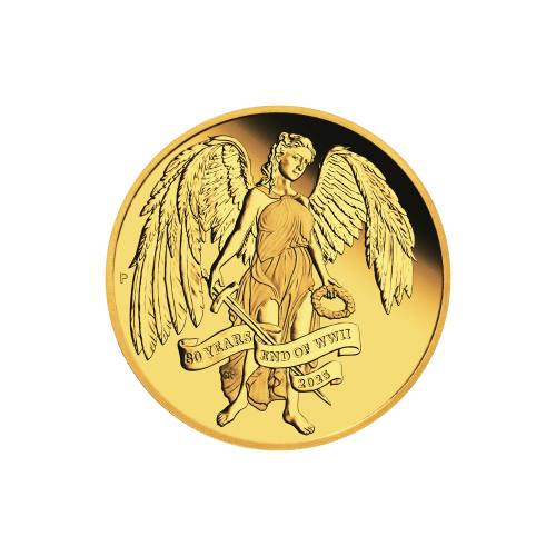 1/4 oz 2025 80th Anniversary of the End of World War II: Winged Victory Proof Gold Coin | Perth Mint