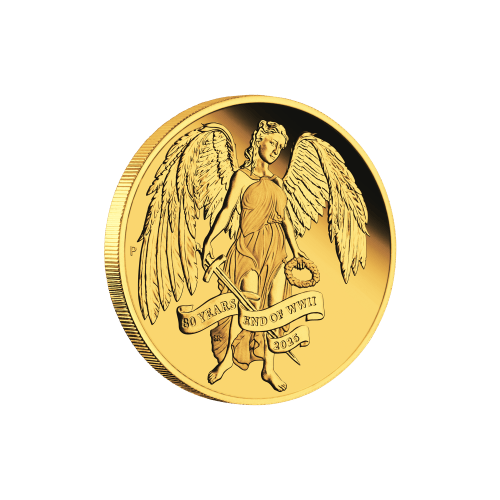 1/4 oz 2025 80th Anniversary of the End of World War II: Winged Victory Proof Gold Coin | Perth Mint