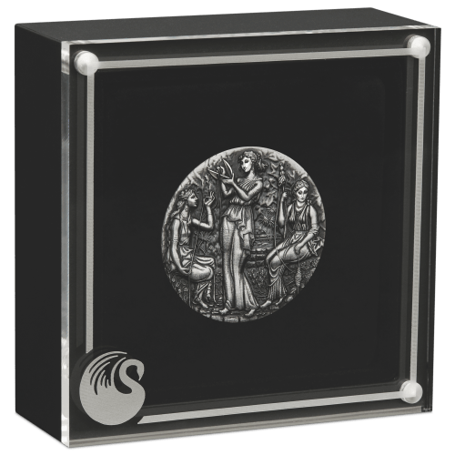 2 oz 2025 The Fates: The Moirai Antiqued Silver Coin | Perth Mint