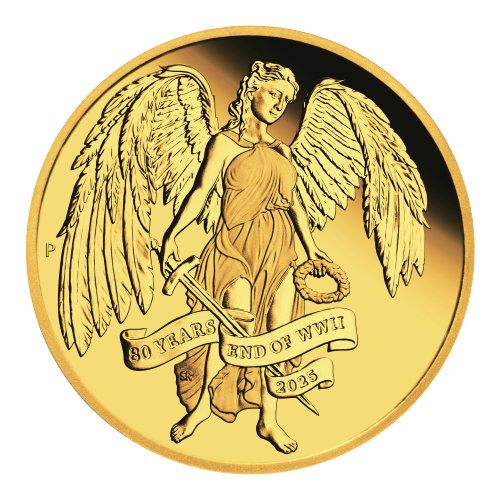 1 oz 2025 80th Anniversary of the End of World War II: Winged Victory Proof Gold Coin | Perth Mint