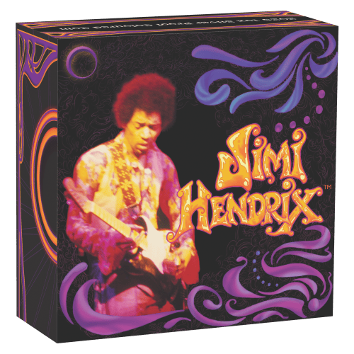 1 oz 2025 Jimi Hendrix Colourized Proof Silver Coin | Perth Mint