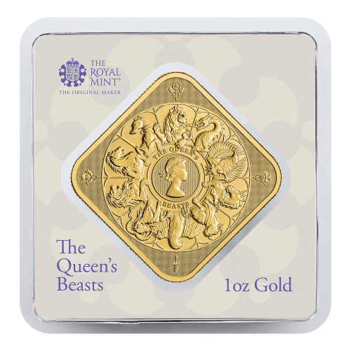 1 oz Queen's Beasts: Completer Gold Bar | The Royal Mint | Silver