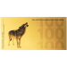 100 milligram Natural Treasure: Grey Wolf Gold Note | Aurum