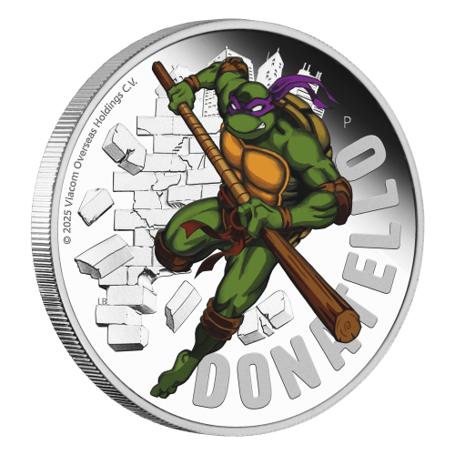 1 oz 2025 Teenage Mutant Ninja Turtles: Donatello Colourized Proof