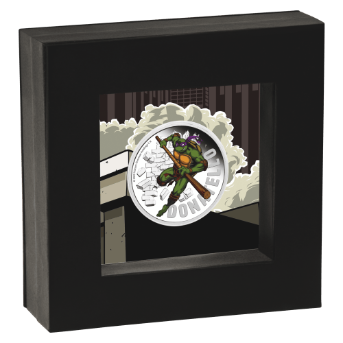 1 oz 2025 Teenage Mutant Ninja Turtles: Donatello Colourized Proof Silver Coin | Perth Mint