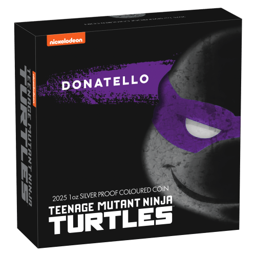 1 oz 2025 Teenage Mutant Ninja Turtles: Donatello Colourized Proof Silver Coin | Perth Mint