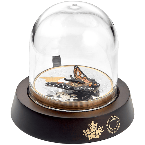 500 gram 2025 Murano Monarch Butterfly Proof Silver Coin | Royal Canadian Mint