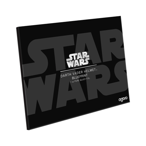 1 oz 2025 Star Wars Blueprint Series: Darth Vader's Helmet Silver Foil | Agoro by New Zealand Mint