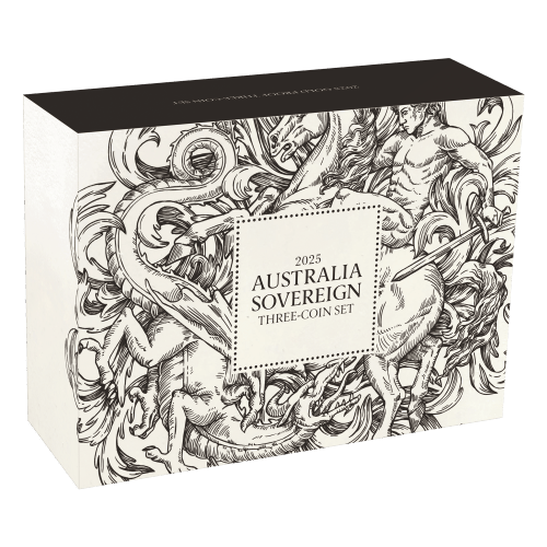 Set of 3 x 2025 Australian Sovereign Proof Gold Coins | Perth Mint