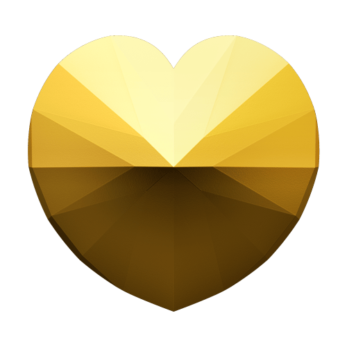 2025 Ideal Cut Heart Shaped Diamond Heart Shaped Gold Coin | Royal Canadian Mint