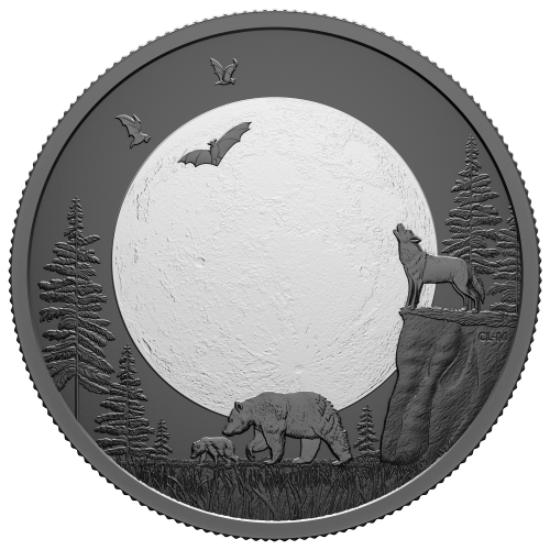 Set of 8 x 2025 Moon Phases Black Rhodium Plated Puzzle Silver