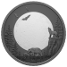 Set of 8 x 2025 Moon Phases Black Rhodium Plated Puzzle Silver Coins | Royal Canadian Mint
