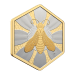 1 oz 2025 Natures Delight: The Honey Bee Honeycomb Shaped Silver Coin | Royal Canadian Mint