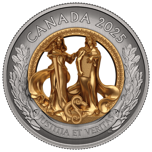 2025 Allegories of Justice and Truth Antiqued Silver Coin | Royal Canadian Mint