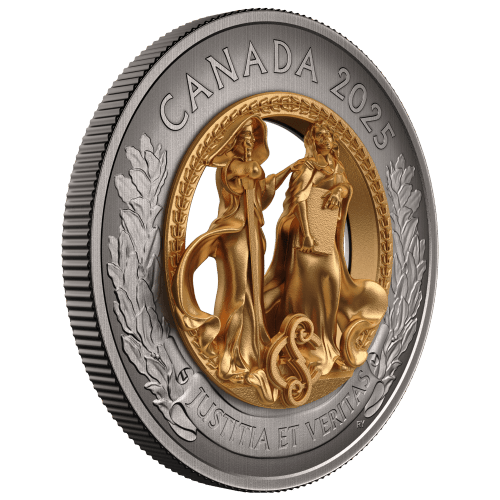 2025 Allegories of Justice and Truth Antiqued Silver Coin | Royal Canadian Mint