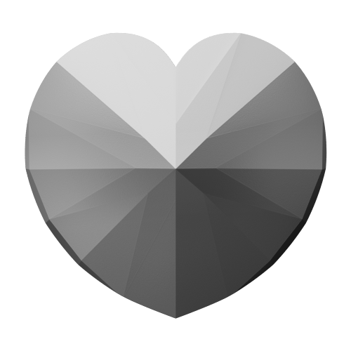 2025 Ideal Cut Heart Shaped Diamond Heart Shaped Silver Coin | Royal Canadian Mint
