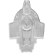 3 oz 2025 Star Trek Ships Series: U.S.S. Defiant Shaped Silver Coin | Agoro by New Zealand Mint