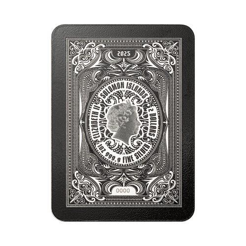 1 oz 2025 King of Spades Card Shaped Silver Coin | PAMP Suisse