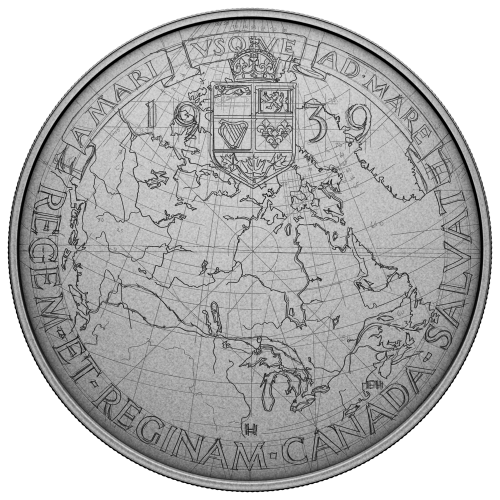 5 oz 2025 Emanuel Hahn's Original Sketch: Royal Visit Antiqued Silver Coin | Royal Canadian Mint