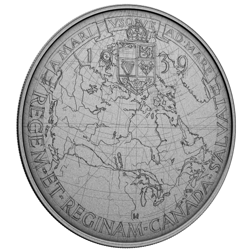 5 oz 2025 Emanuel Hahn's Original Sketch: Royal Visit Antiqued Silver Coin | Royal Canadian Mint