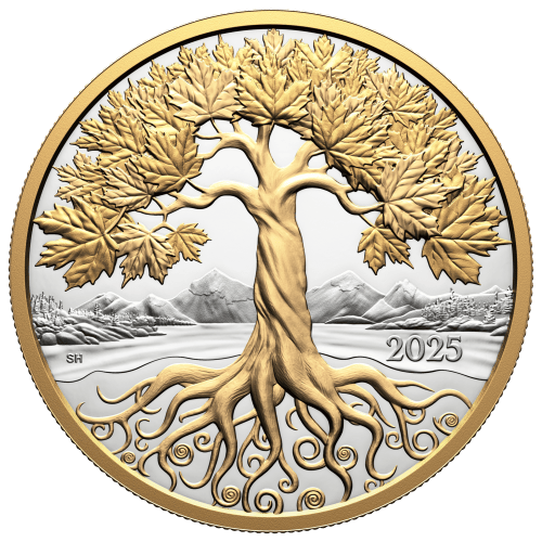 5 oz 2025 Maple Tree of Life Proof Silver Coin | Royal Canadian Mint