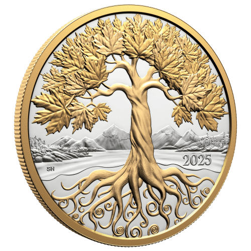 5 oz 2025 Maple Tree of Life Proof Silver Coin | Royal Canadian Mint