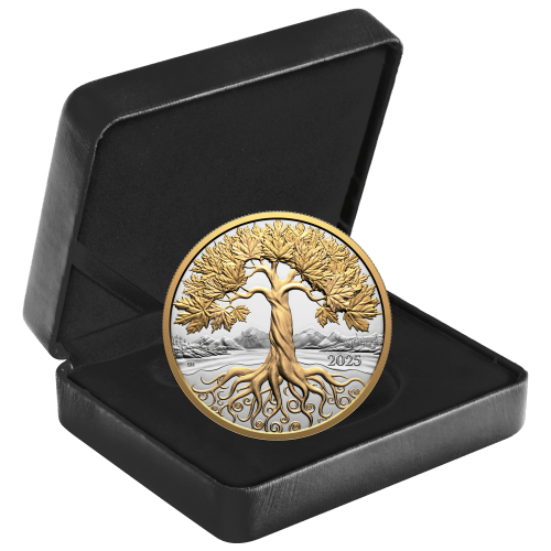 5 oz 2025 Maple Tree of Life Proof Silver Coin | Royal Canadian Mint