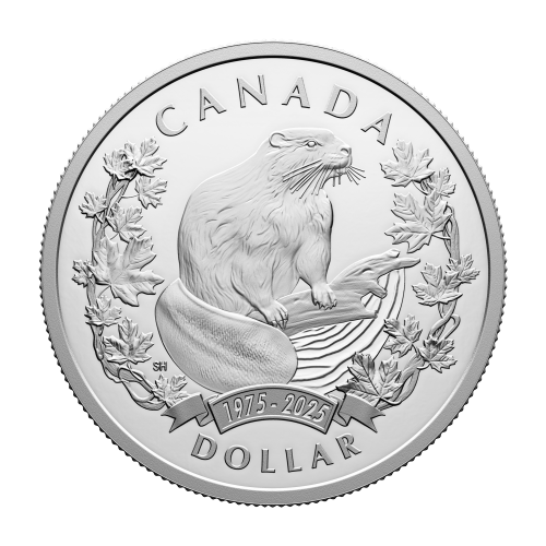 3/4 oz 2025 50th Anniversary of the Beaver Official Symbol Proof Silver Coin | Royal Canadian Mint