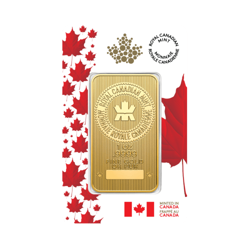 1 oz 2025 Proudly Canadian Special Edition Gold Bar | Royal Canadian Mint