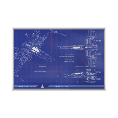 1 oz 2025 Star Wars Blueprint Series: X-Wing Silver Foil | Agoro by New Zealand Mint