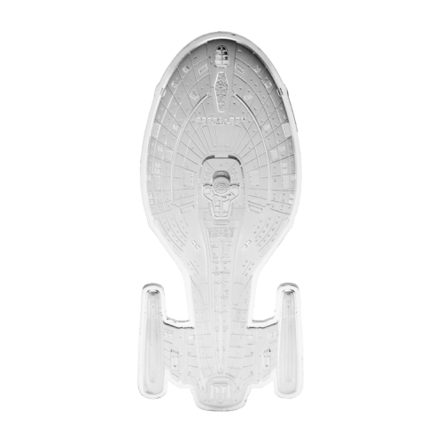 3 oz 2025 Star Trek Ships Series: U.S.S. Voyager Shaped Silver Coin | Agoro by New Zealand Mint