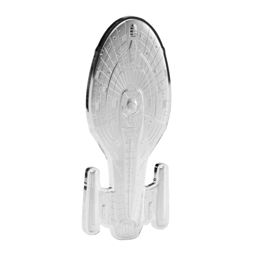 3 oz 2025 Star Trek Ships Series: U.S.S. Voyager Shaped Silver Coin | Agoro by New Zealand Mint