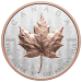 5 oz 2025 Ultra High Relief Maple Leaf Rose Gold Plated Reverse Proof Silver Coin | Royal Canadian Mint