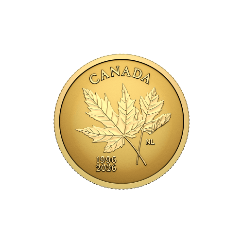 0.5 gram 2026 30th Anniversary of Canada's Arboreal Emblem Reverse Proof Gold Coin | Royal Canadian Mint