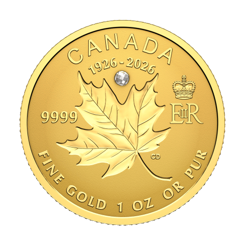 Set of 4 x 2026 Commemorating The 100th Birthday of Queen Elizabeth II Reverse Proof Fractional Gold Coins | Royal Canadian Mint